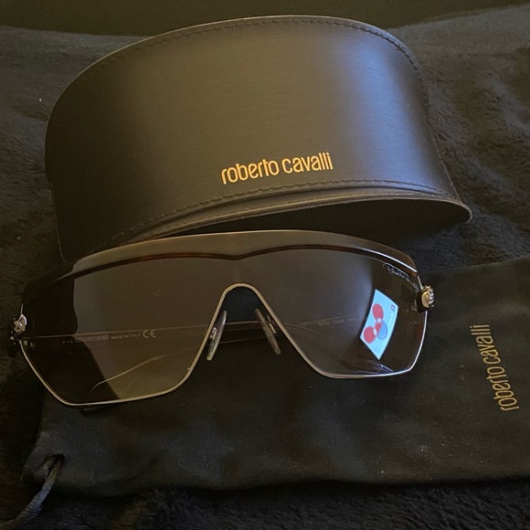 Roberto Cavalli Mirihi snake sunglasses w/ dust pouch & case | Made in Italy - Picture 11 of 12